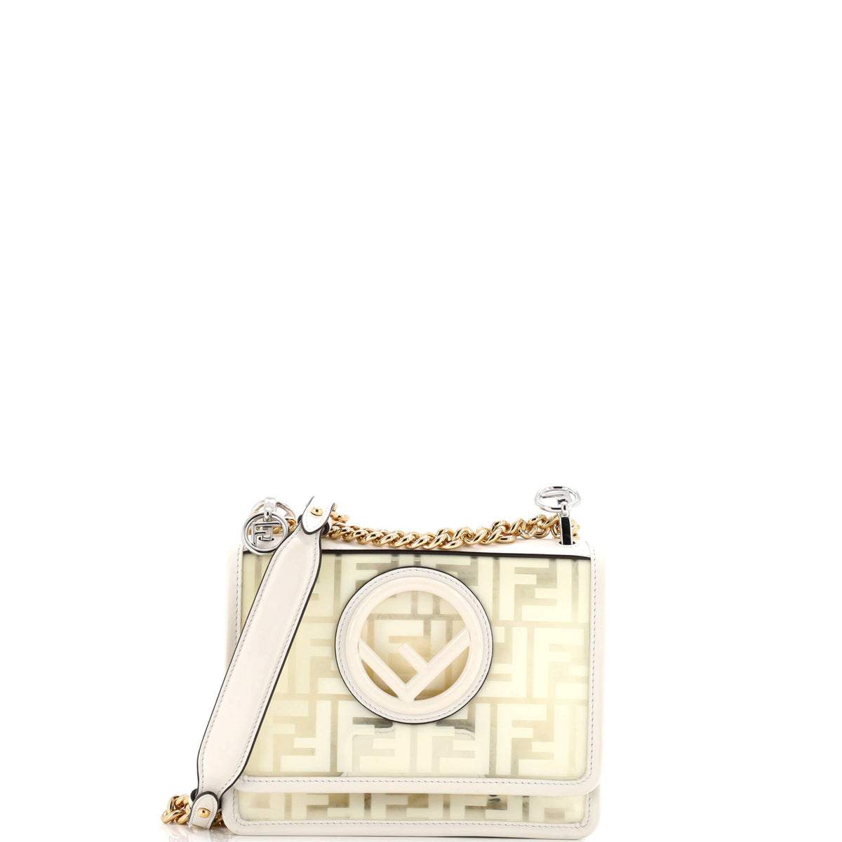 Fendi FENDI Kan I F Shoulder Bag Zucca PU Small