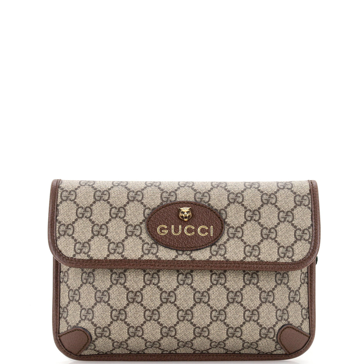 Gucci GUCCI Neo Vintage Flap Belt Bag GG Coated Canvas