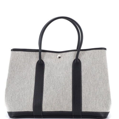 Garden Party Tote Toile and Leather 36