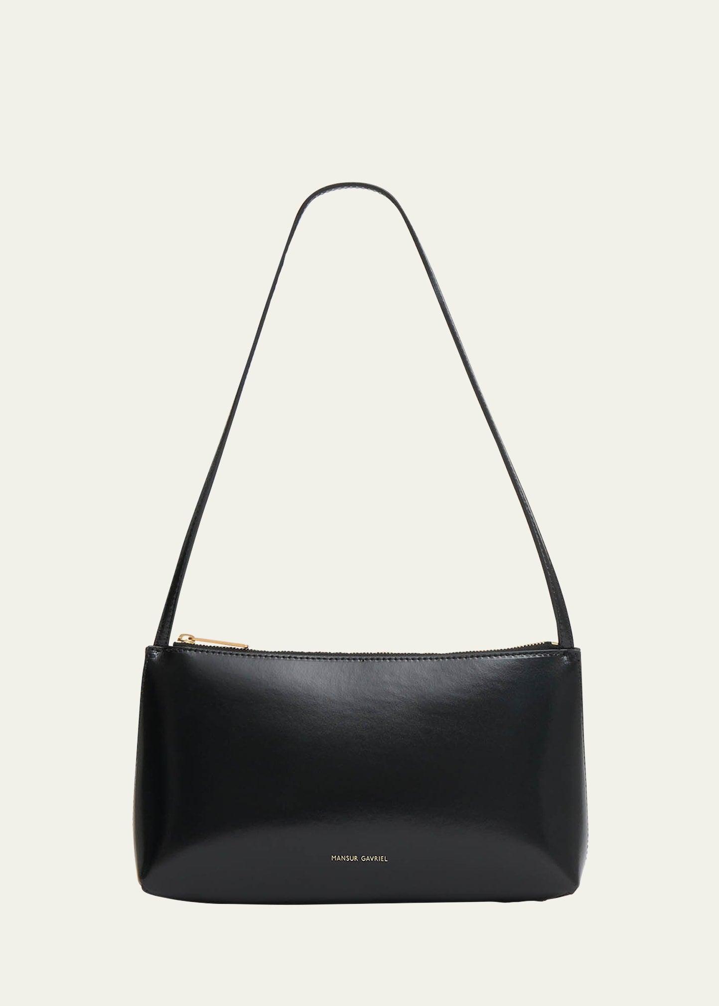 Mansur Gavriel Gaia Zip Leather Shoulder Bag