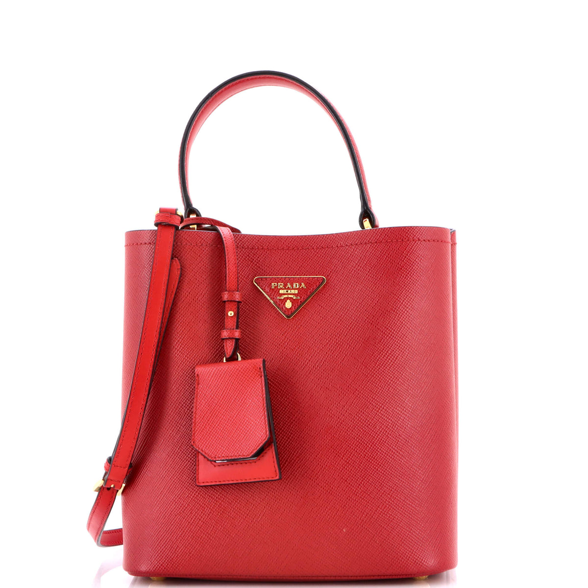 Prada PRADA Panier Bucket Bag Saffiano Leather Medium
