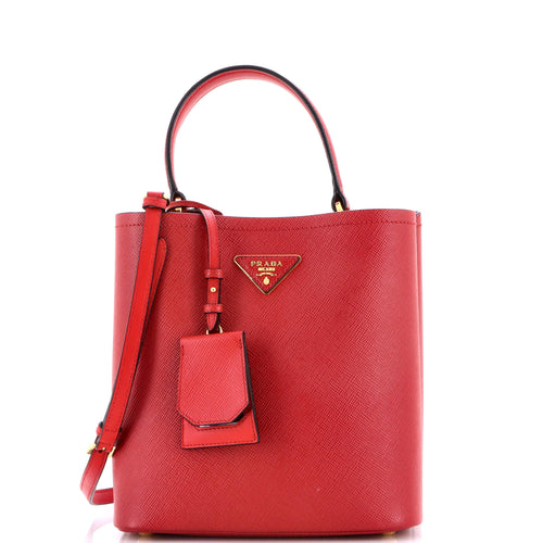 PRADA Panier Bucket Bag Saffiano Leather Medium