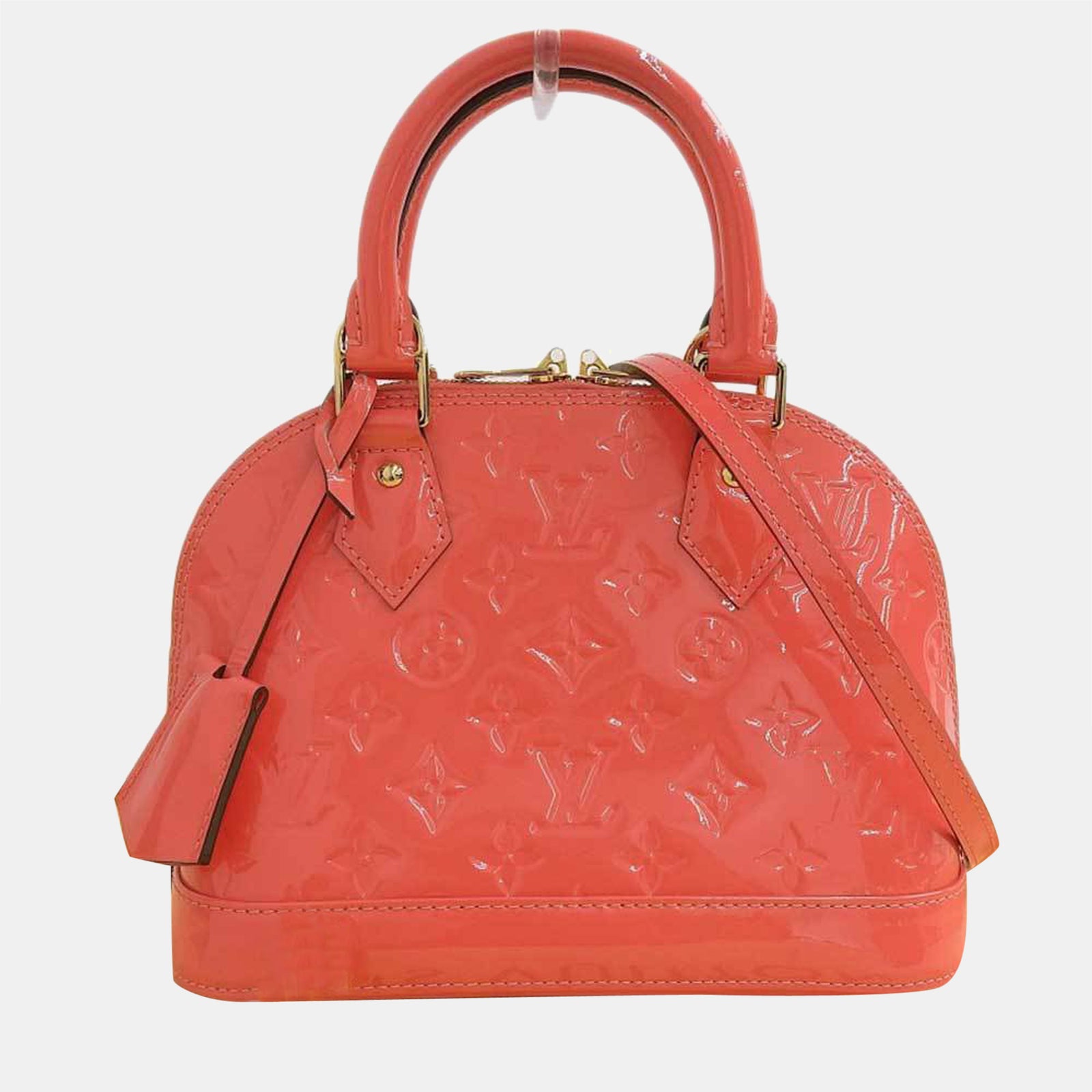 Louis Vuitton Orange Monogram Vernis Alma BB Bag