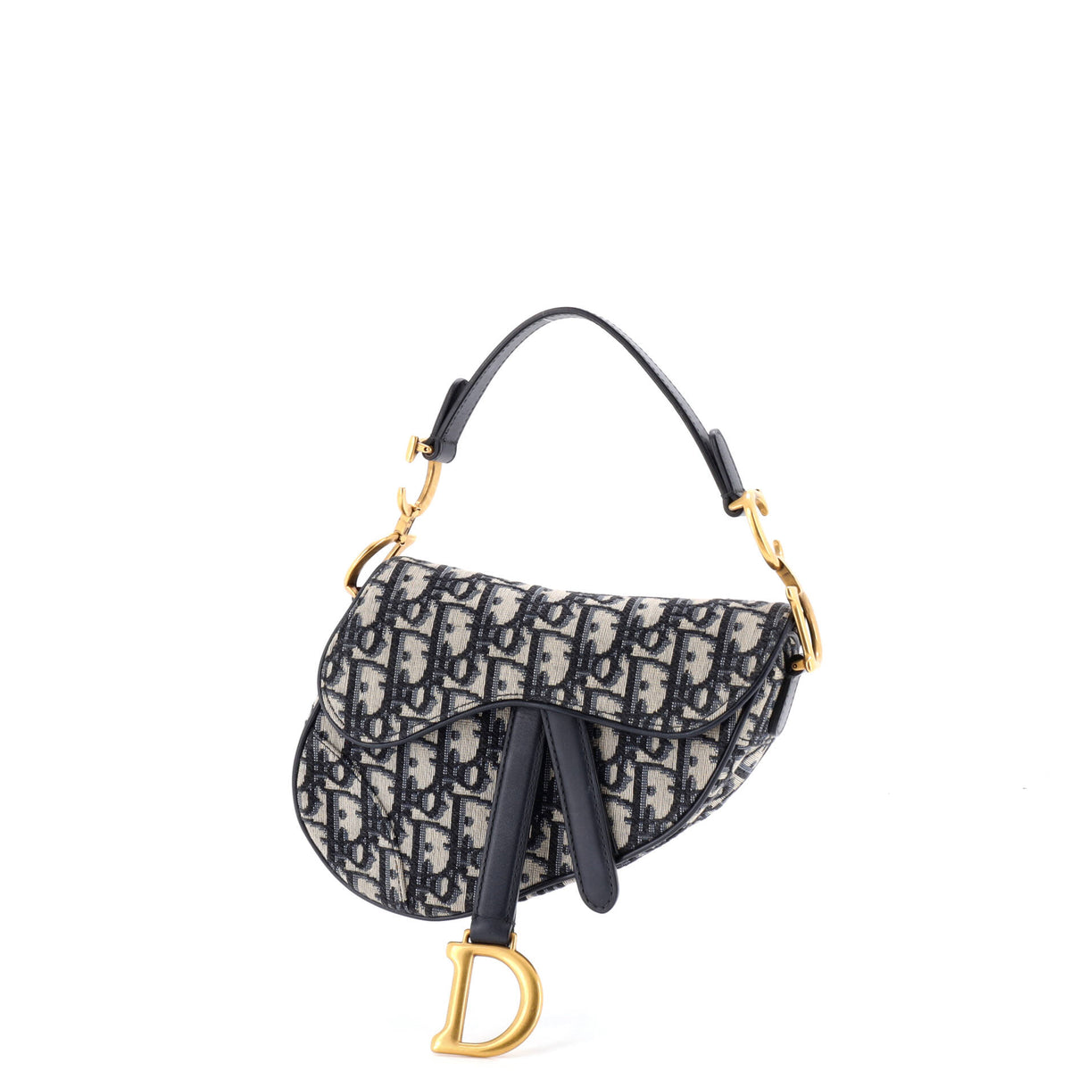 Christian Dior Saddle Handbag Oblique Canvas Mini