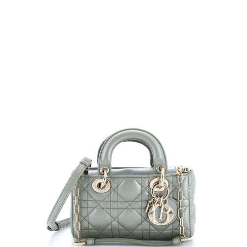 Lady D-Joy Bag Cannage Quilt Lambskin Micro