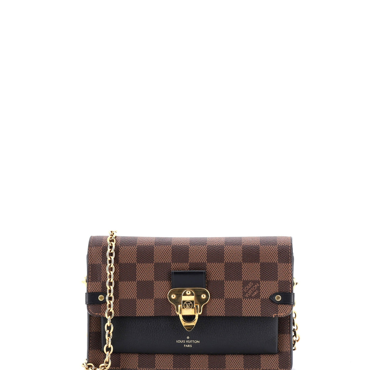 Louis Vuitton Vavin Chain Wallet NM Damier with Leather