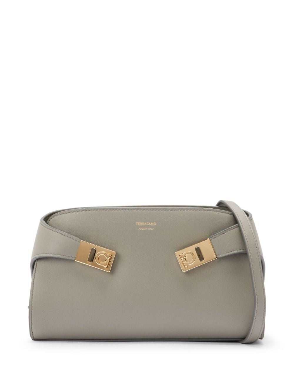 Ferragamo Women's Hug Soft Shoulder Bag in Grey | Size UNICA | 2189640775283