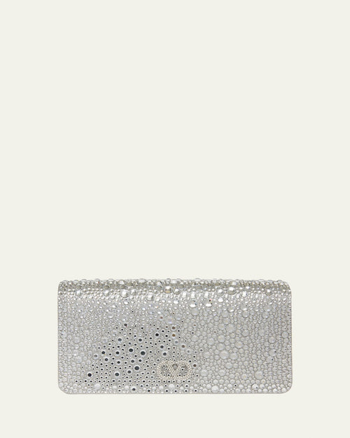 Crystal VLogo Clutch Bag