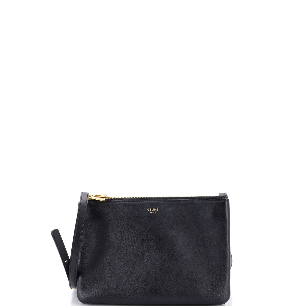 Celine CELINE Trio Crossbody Bag Leather Small