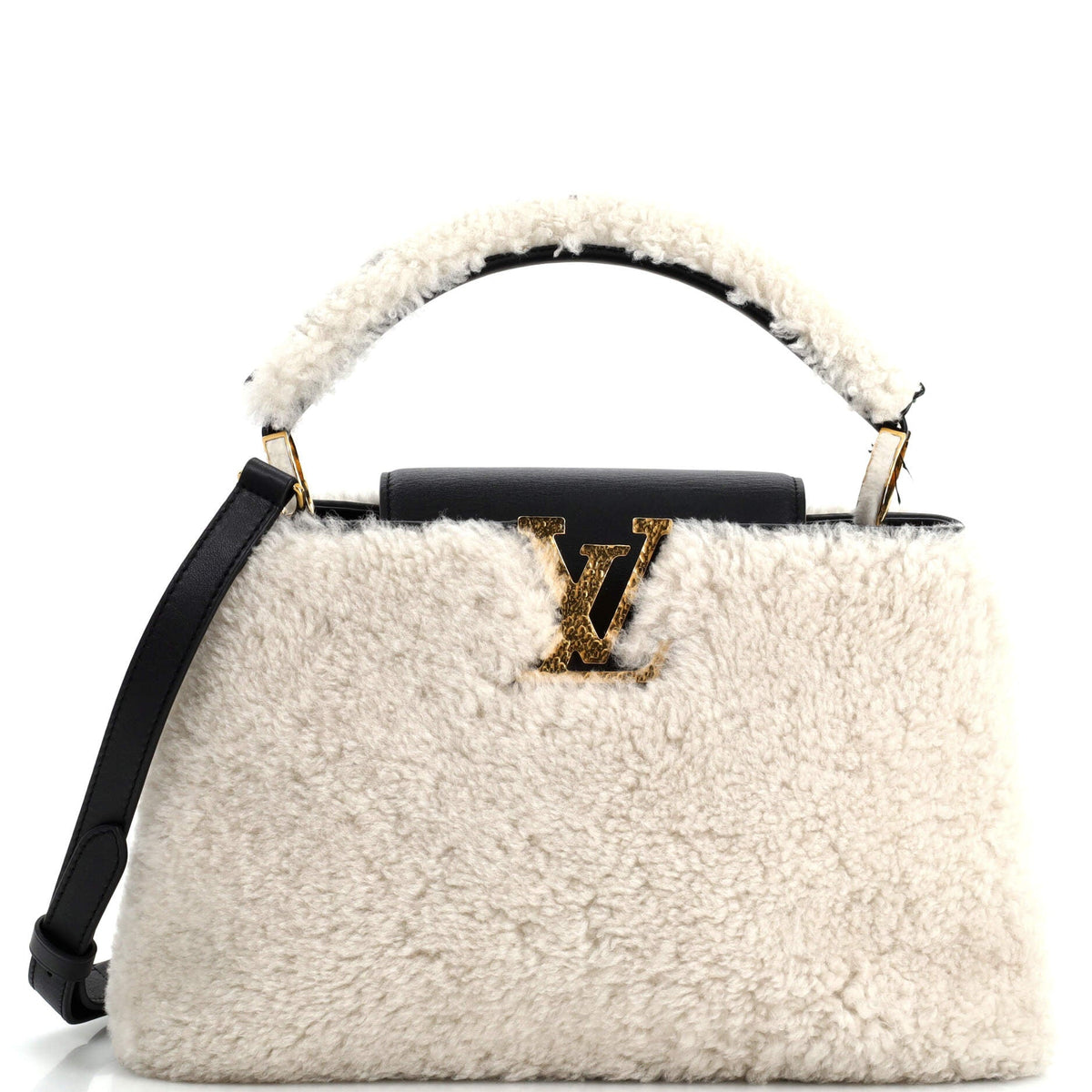 Louis Vuitton Capucines Bag Teddy Fleece MM