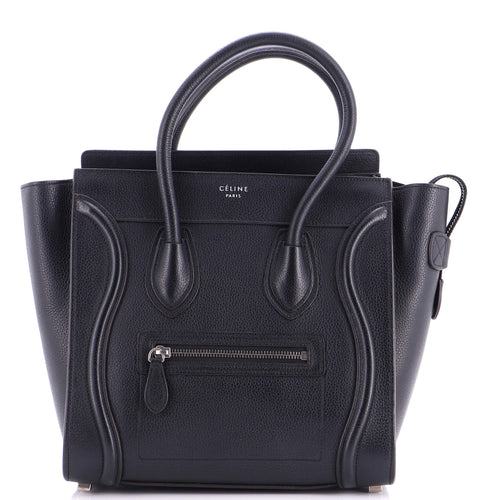 CELINE Luggage Bag Grainy Leather Micro