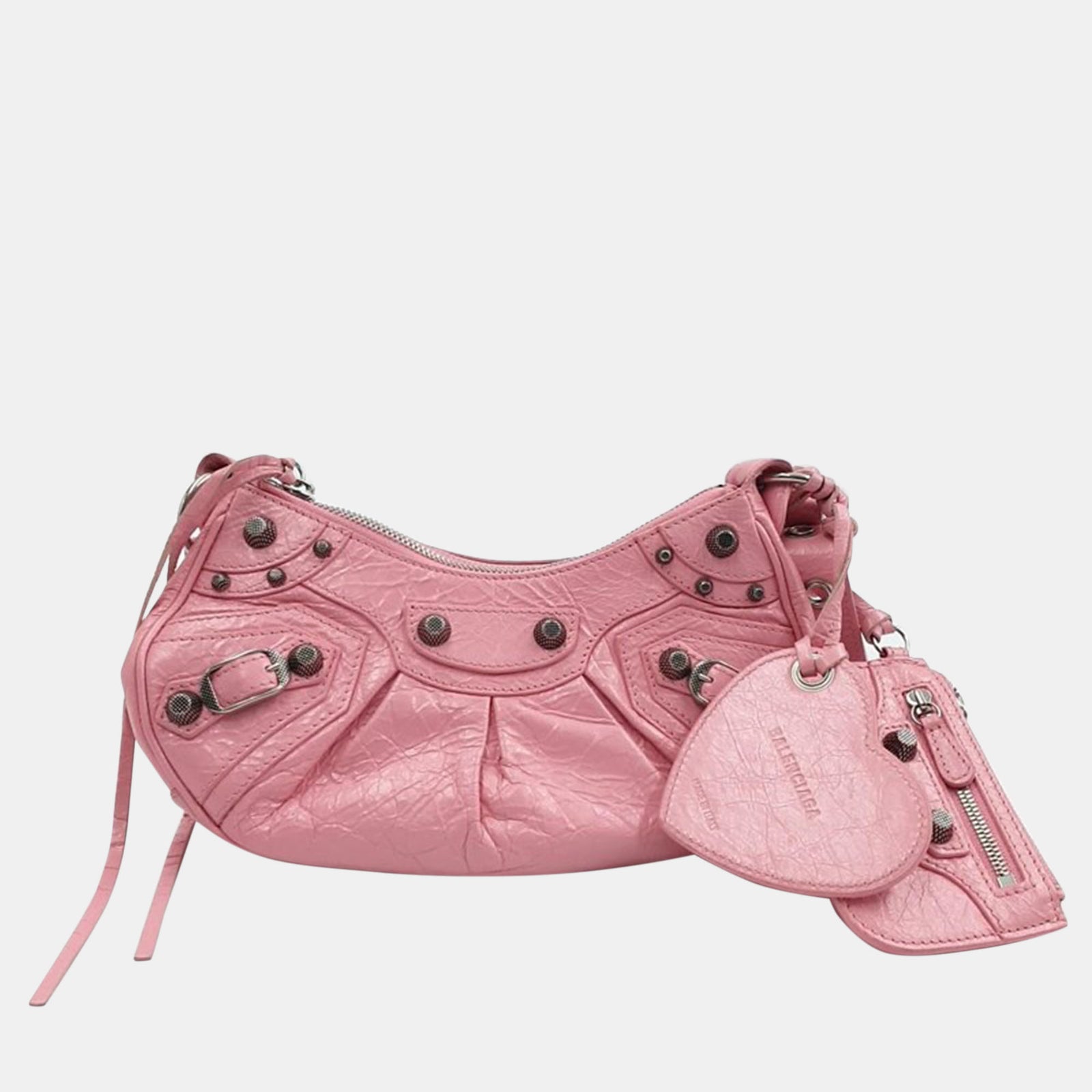 Balenciaga Pink Leather Le Cagole XS Shoulder Bag