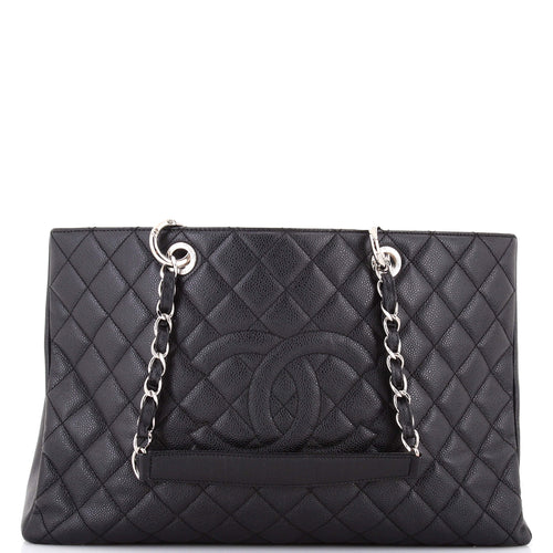 CHANEL Grand Shopping Tote Quilted Caviar XL