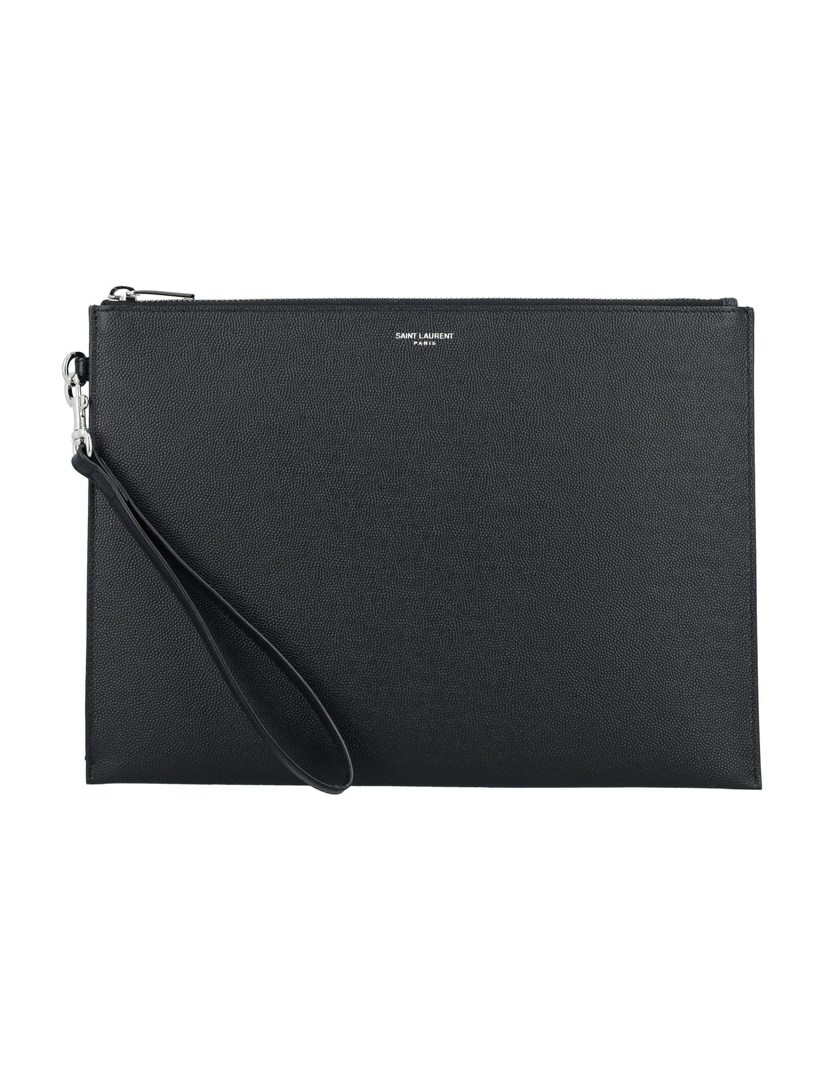 Saint Laurent Men's Zip Tablet Pouch in Black | 24A683865BTY0N Color 1000