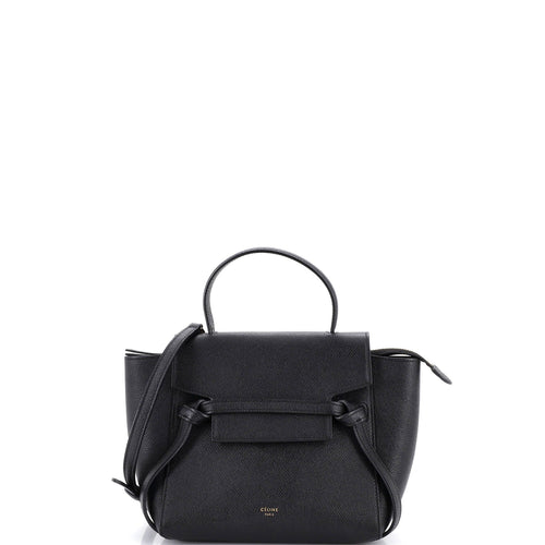 CELINE Belt Bag Textured Leather Nano