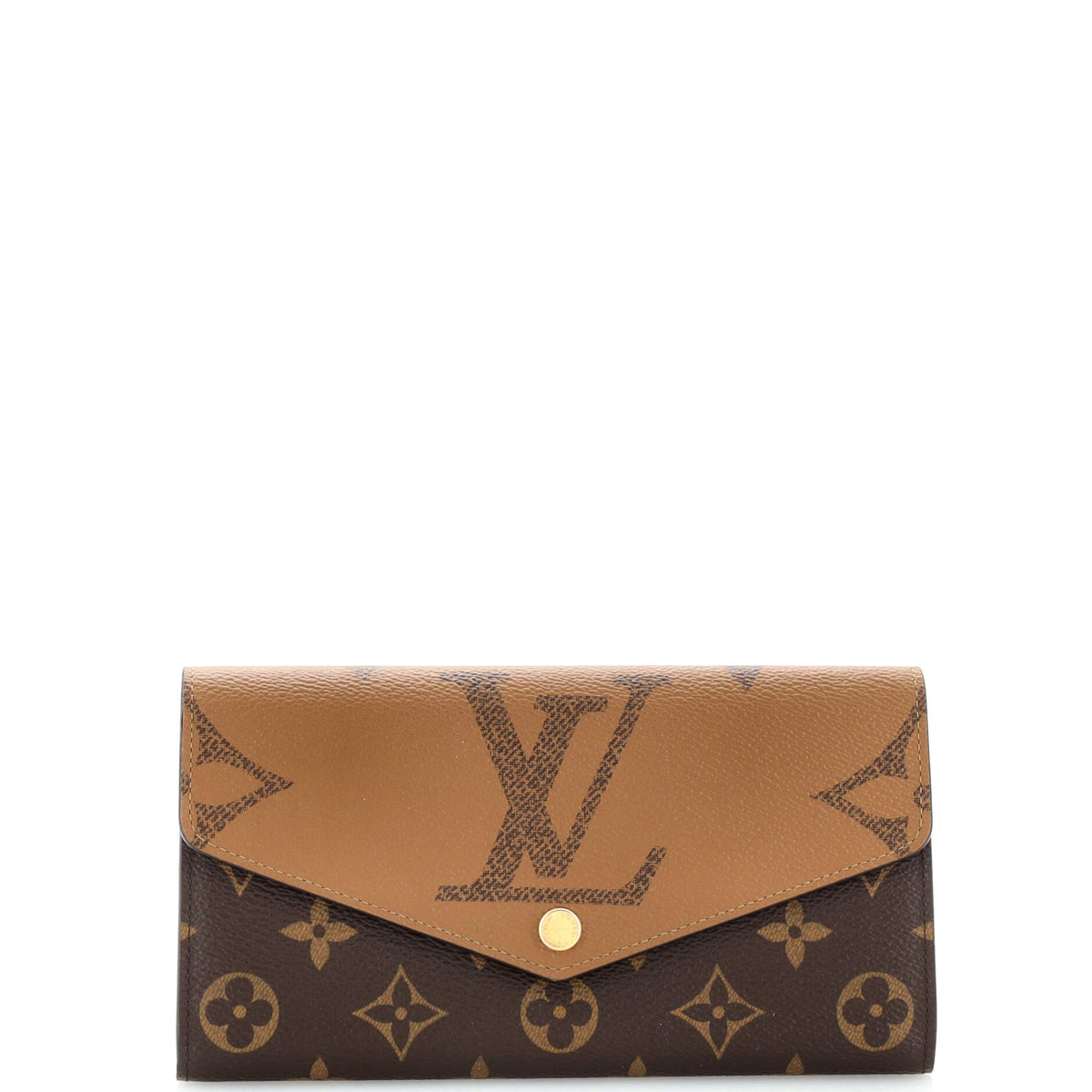 Louis Vuitton Sarah Wallet NM Reverse Monogram Giant and Monogram Canvas