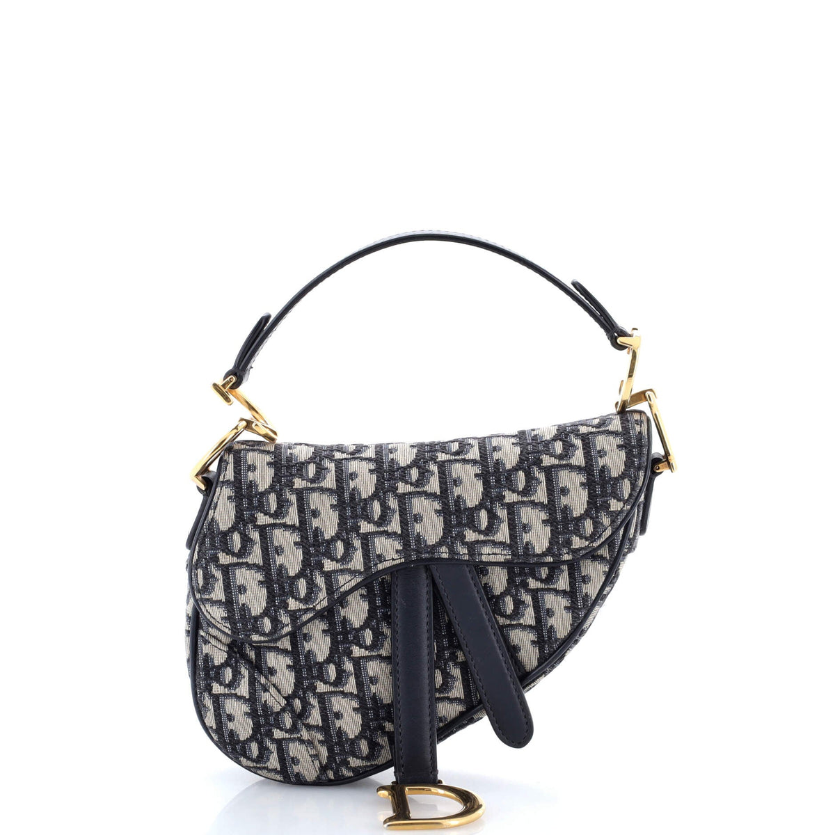 Christian Dior Saddle Handbag Oblique Canvas Mini