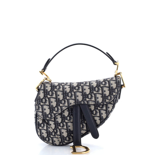 Saddle Handbag Oblique Canvas Mini