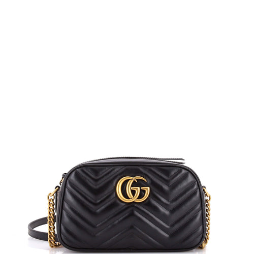 GUCCI GG Marmont Shoulder Bag Matelasse Leather Small
