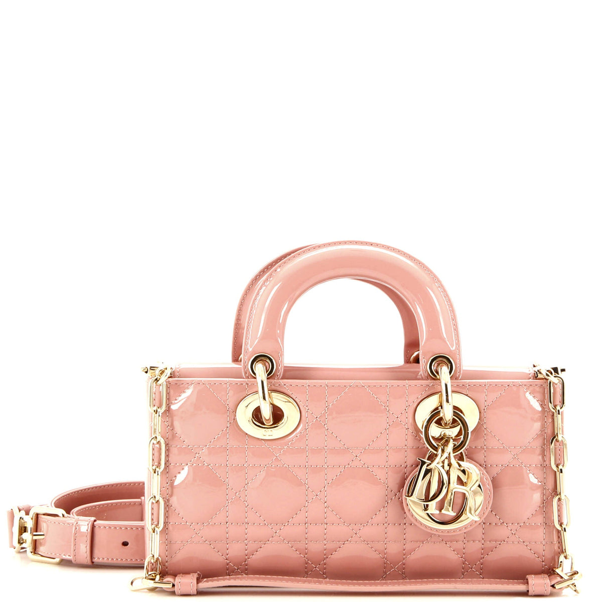 Christian Dior Lady D-Joy Bag Cannage Quilt Patent Small