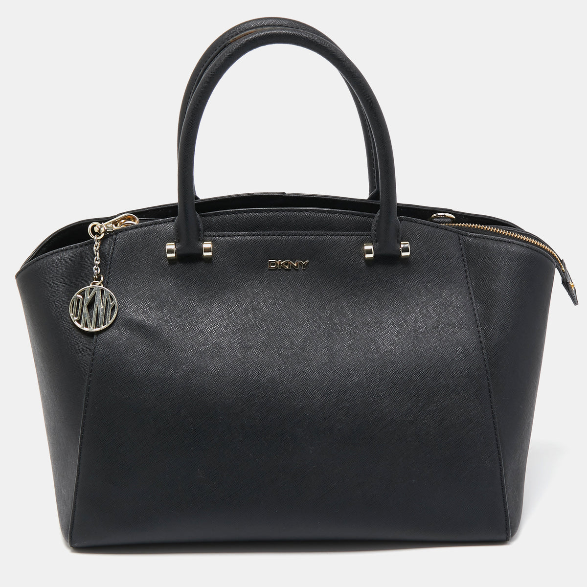 DKNY DKNY Black Leather Bryant Park Satchel