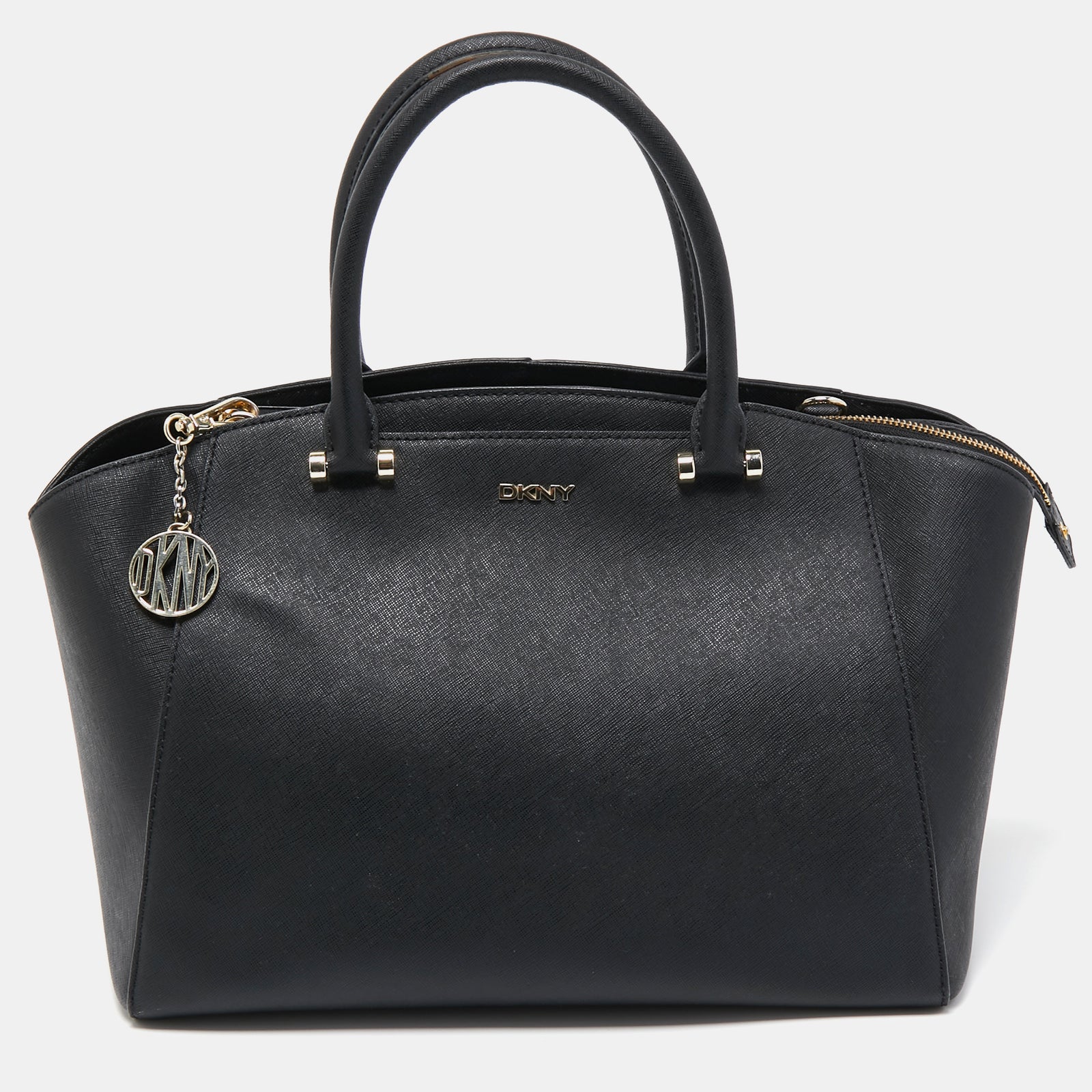 DKNY DKNY Black Leather Bryant Park Satchel