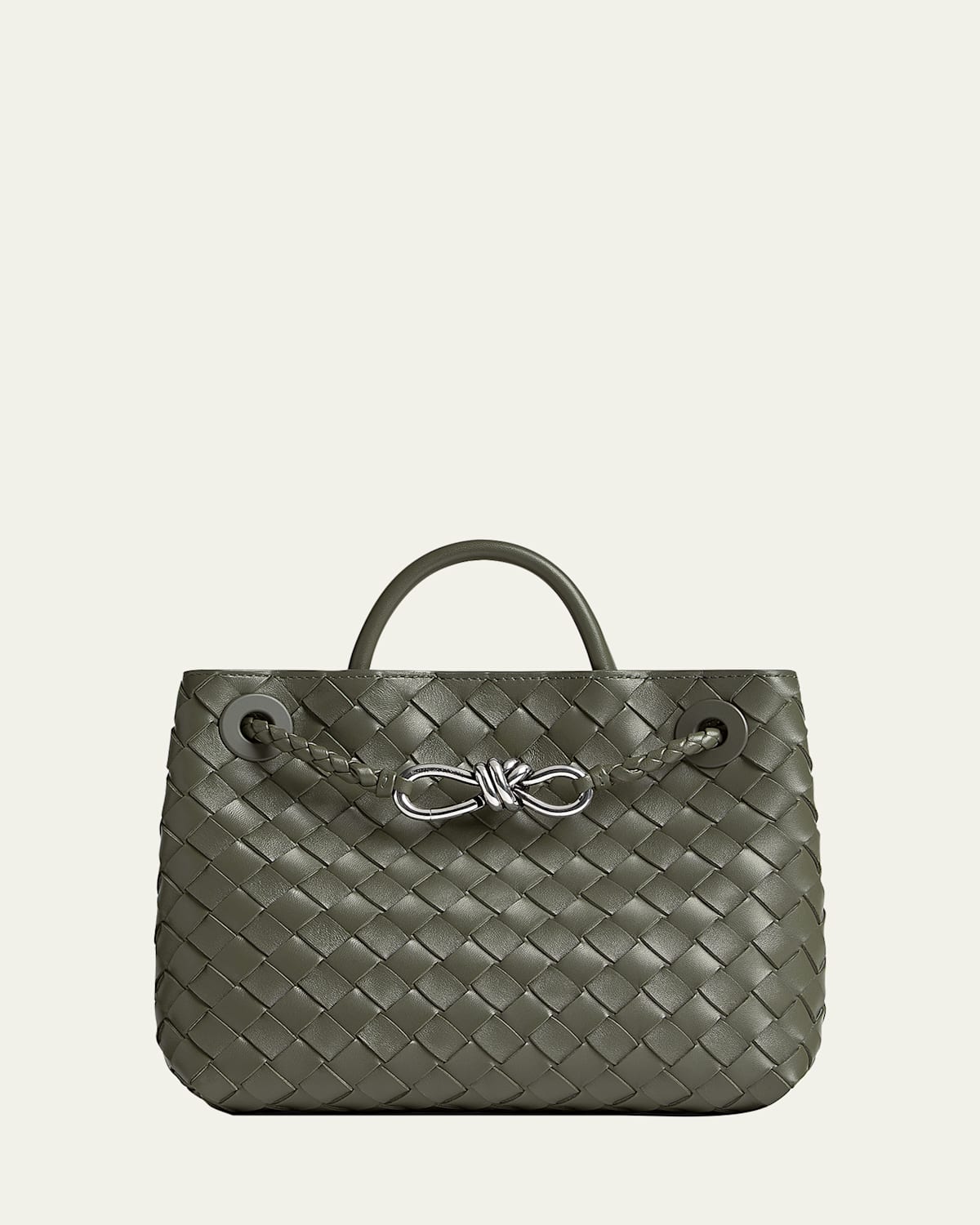 Bottega Veneta Andiamo Small Leather Top-Handle Bag