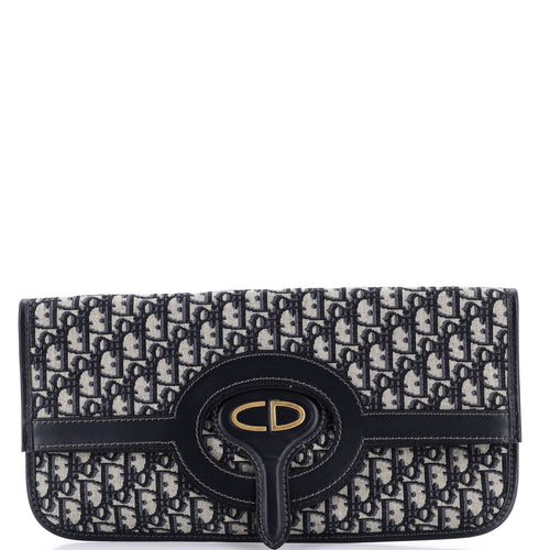 Fold Over Clutch Oblique Canvas