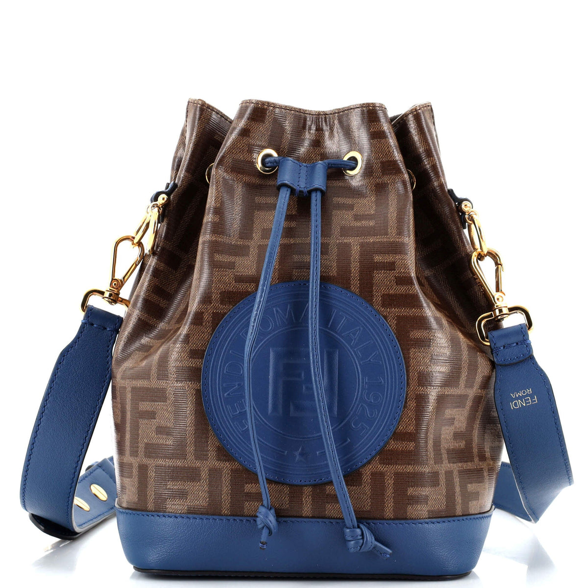 Fendi FENDI Mon Tresor Bucket Bag Zucca Coated Canvas Small