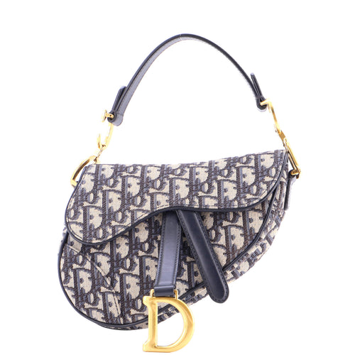 Saddle Handbag Oblique Canvas Mini