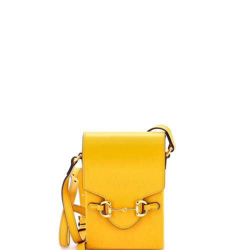 GUCCI Horsebit 1955 Crossbody Bag Leather Mini