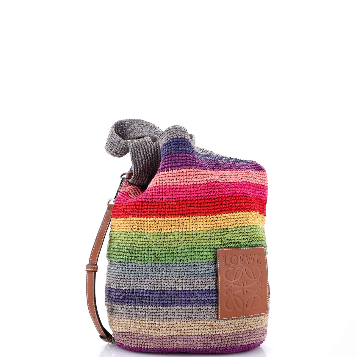 Loewe LOEWE Slit Tote Straw Small