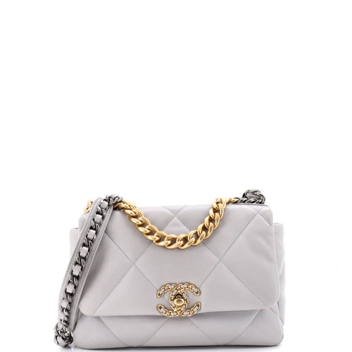 CHANEL 19 Flap Bag Quilted Leather Medium