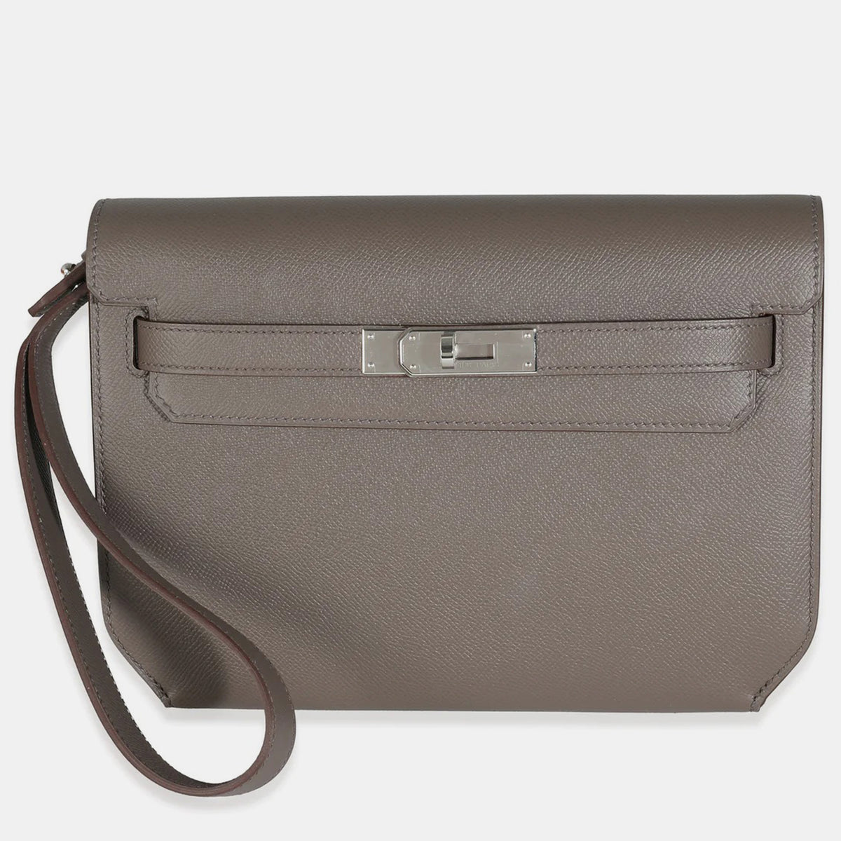 Hermès Epsom Etain Kelly Depeches 25 PHW