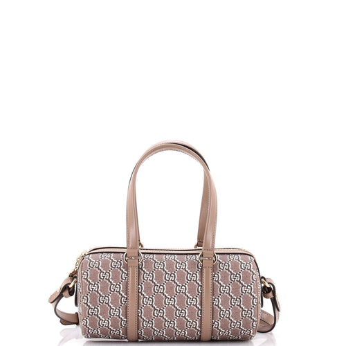 GUCCI Convertible Duffle Bag GG Shadow Coated Canvas Small