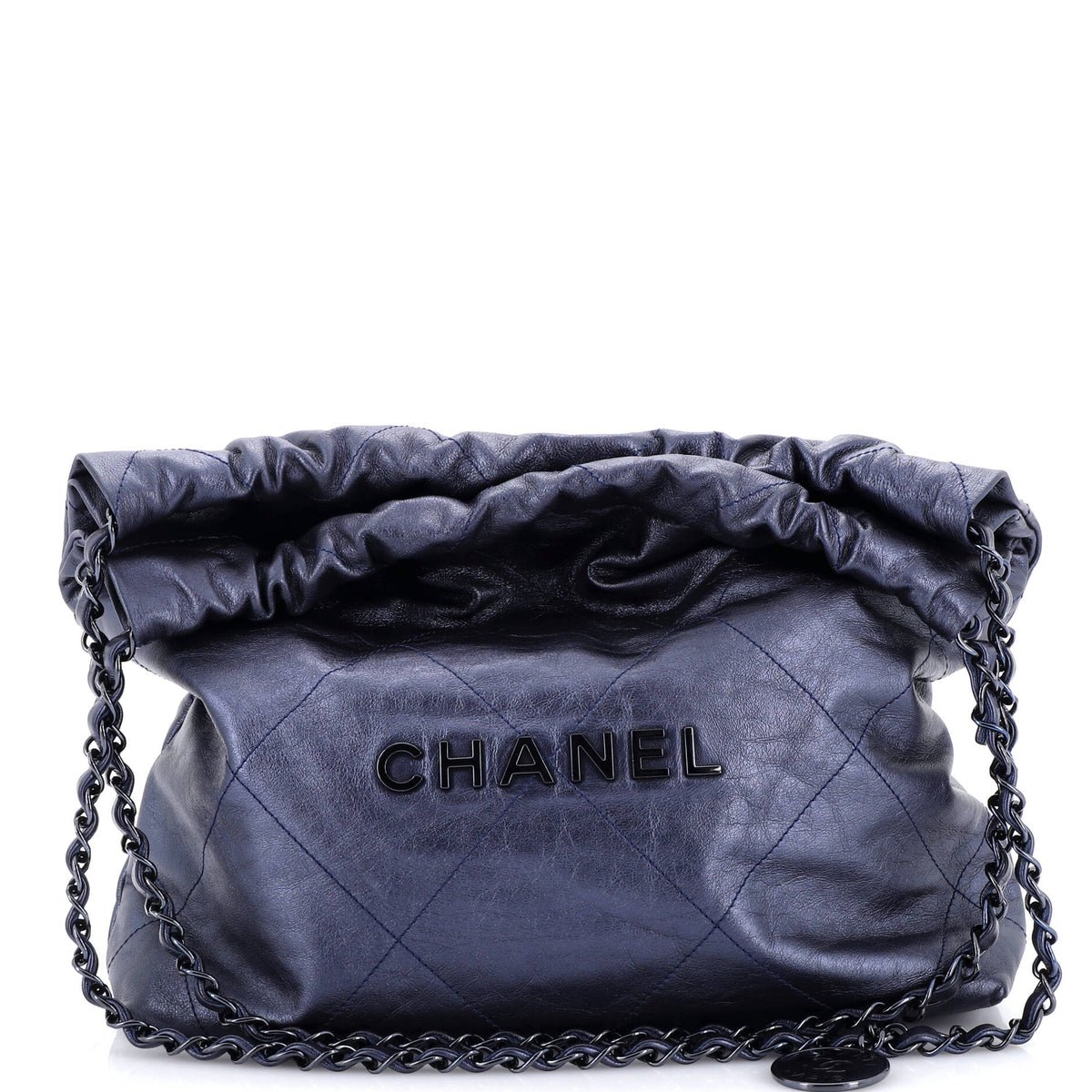 Chanel CHANEL 22 Chain Hobo Quilted Calfskin Small