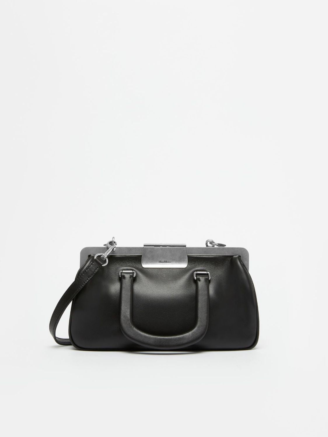 Max Mara Women's Leather Handbag in Black | 2424516023600001