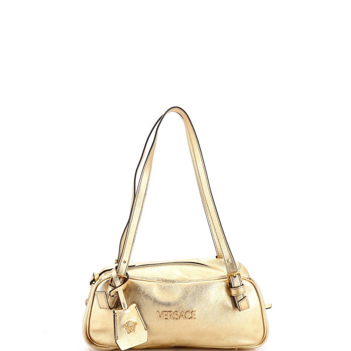 Versace VERSACE Tag Bowling Bag Leather