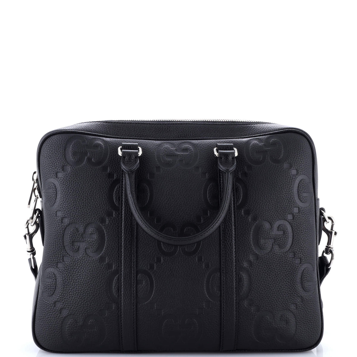 Gucci GUCCI Convertible Briefcase Jumbo GG Embossed Leather