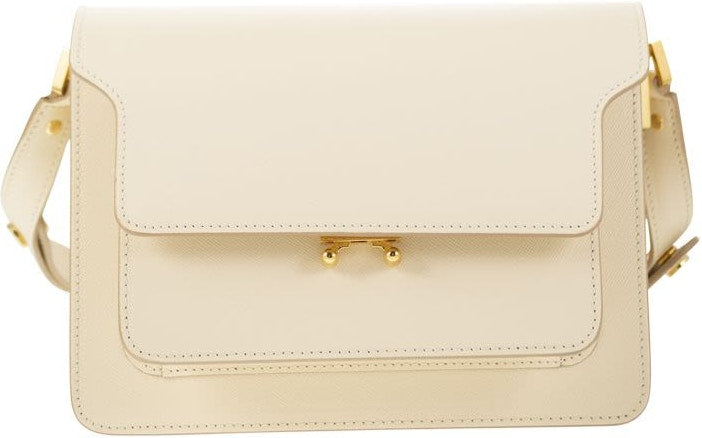 Marni Women's Trunk - Saffiano Calfskin Bag in Powder | SBMPN09U07LV520