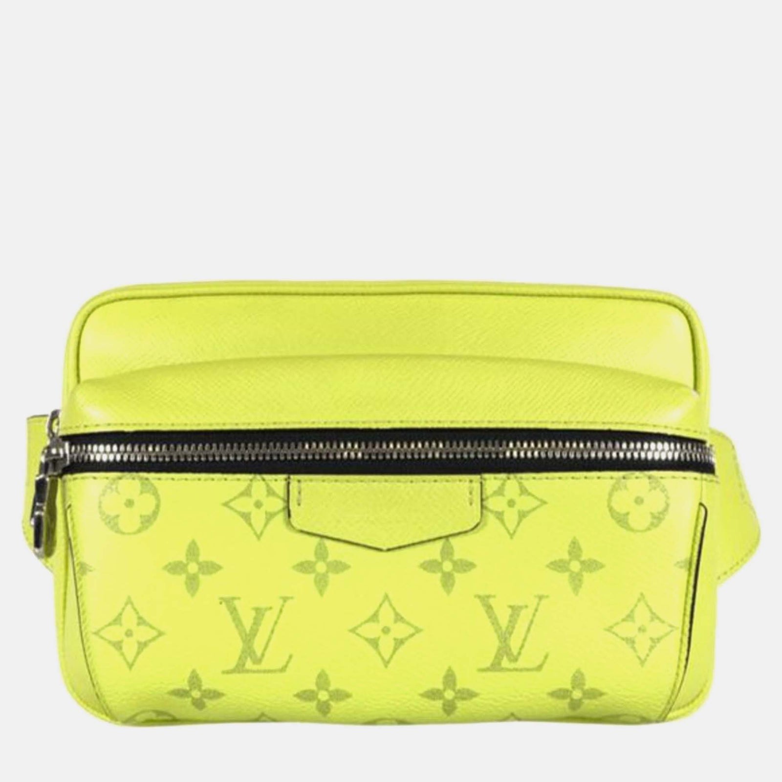 Louis Vuitton Grüne Outdoor-Gürteltasche aus Canvas mit Monogramm und Taiga-Leder