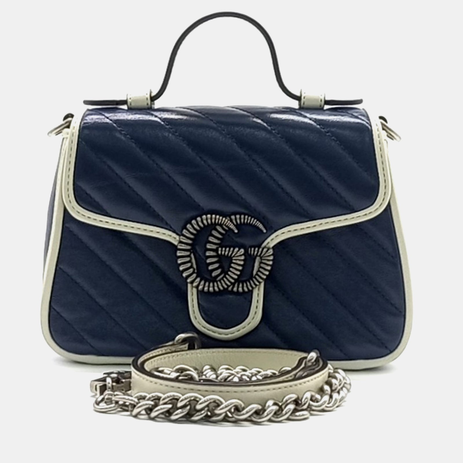 Gucci Mini-Tasche „GG Marmont“ mit Henkel