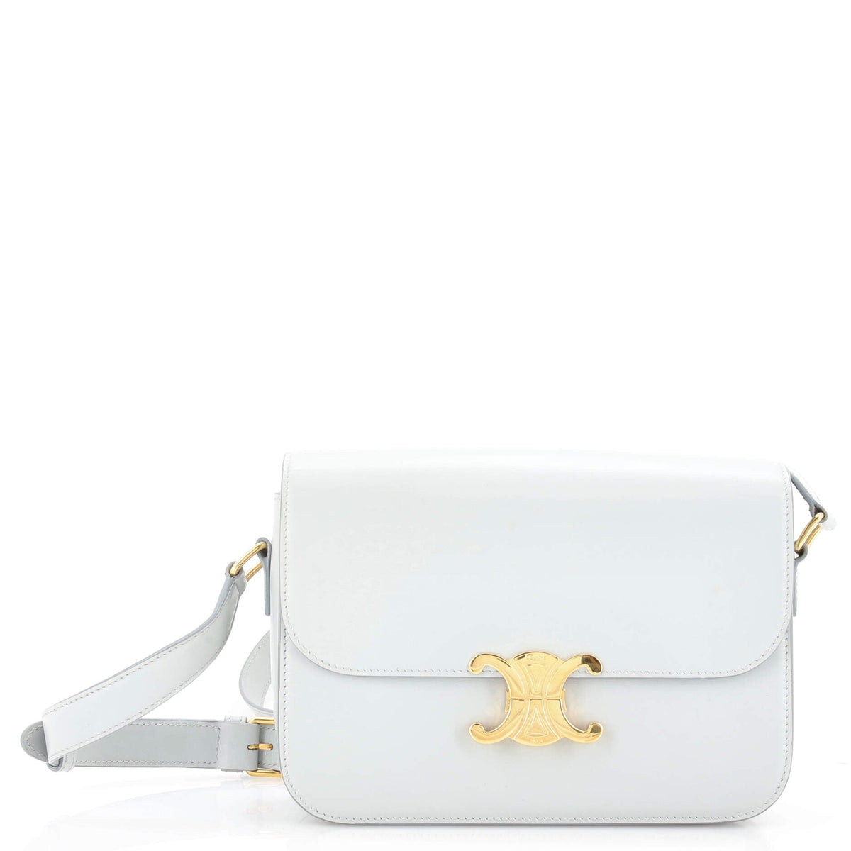 Celine CELINE Triomphe Shoulder Bag Smooth Calfskin Medium