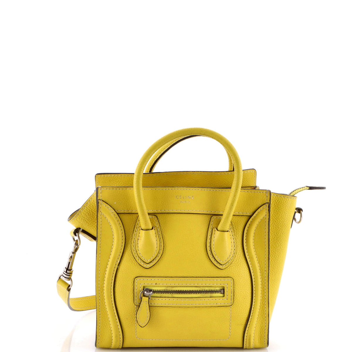 Celine CELINE Luggage Bag Grainy Leather Nano