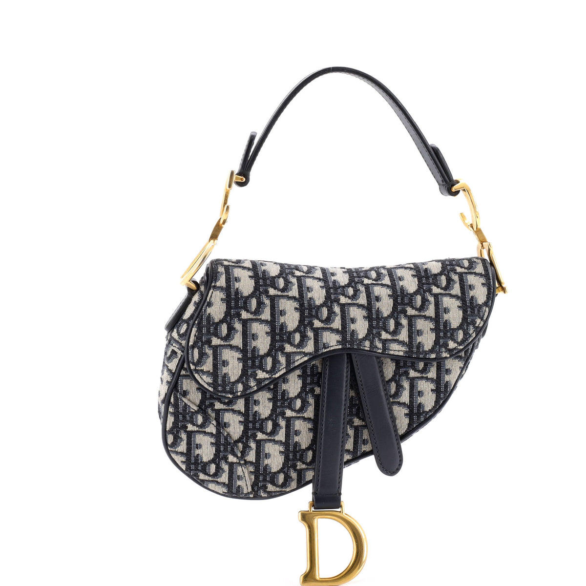 Christian Dior Saddle Handbag Oblique Canvas Mini