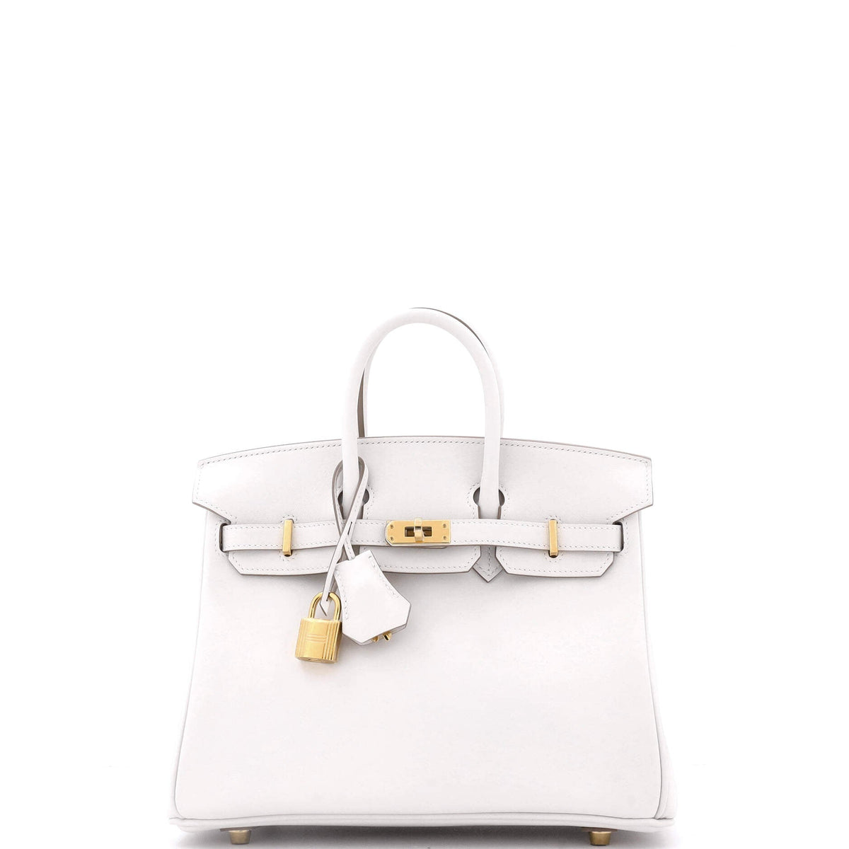 Herm?s Birkin Handbag Grey Swift with Gold Hardware 25