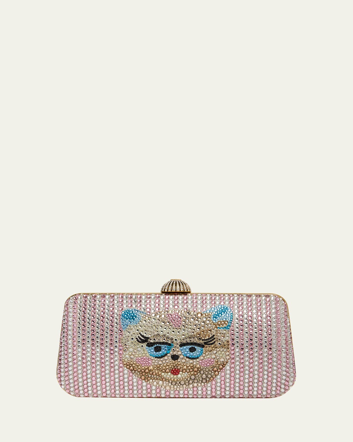 Valentino Le Chat De La Maison Crystal Minaudiere Clutch Bag