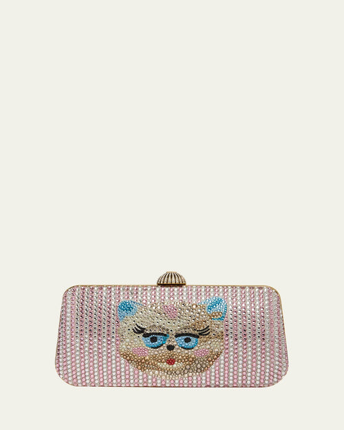 Le Chat De La Maison Crystal Minaudiere Clutch Bag