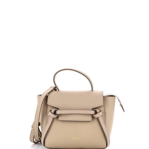CELINE Belt Bag Textured Leather Pico