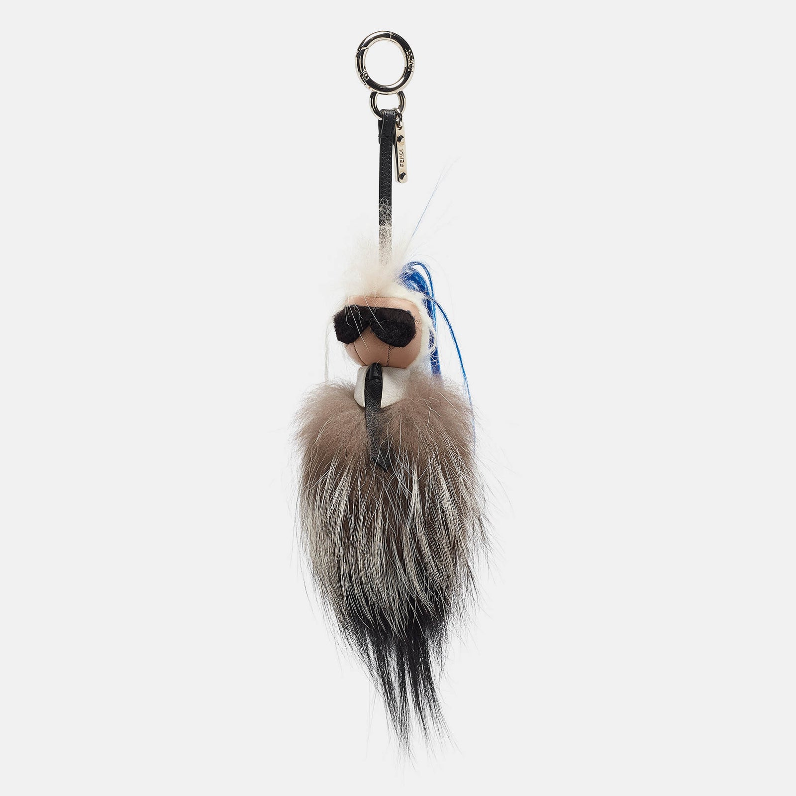 Fendi Multicolor Fur and Leather Karlito Bag Charm